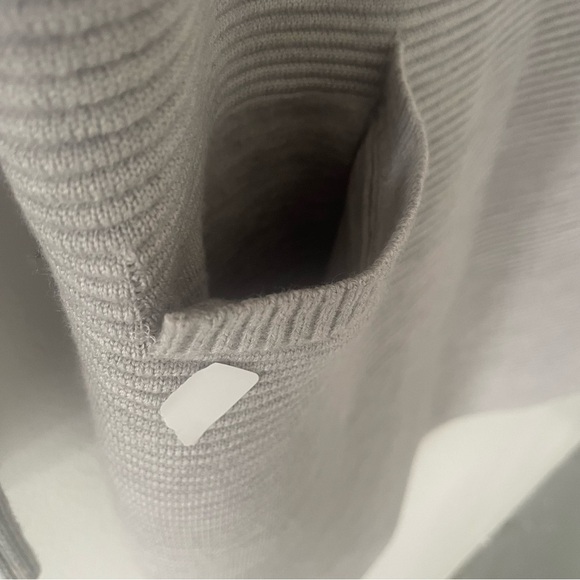 Theory Gray Wool Blend Noble Crewneck Long Sleeve Sweater Dress 37280 - Picture 6 of 10